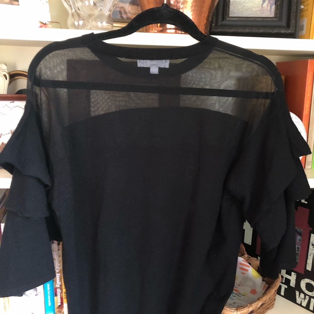 3/4 Ruffle Sleeve Sweater - Picture 2 of 5